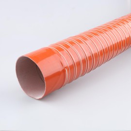 AC PERFORMANCE 4" ID Silicone Flexible Brake Cooling Air Ducting Induction Intake Pipe Hose with Cuff, Length 1 Meter (3.3 Feet)