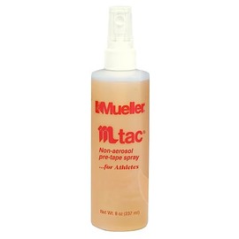MUELLER Mueller M Tac Non-Aerosol Pre Taping Spray, Fine Mist, Fast Drying, 8 oz Pump Spray