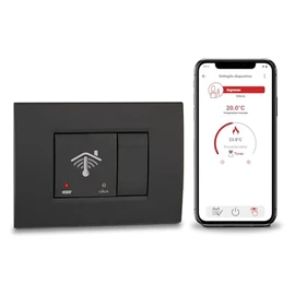VEMER VE796100 OIKOS WiFi Flush-Mounted Thermostat with 2 Modules, Smart Thermostat with App, Compatible with Alexa and Google Home, Weekly Programming, Power Supply 230 V, Grey