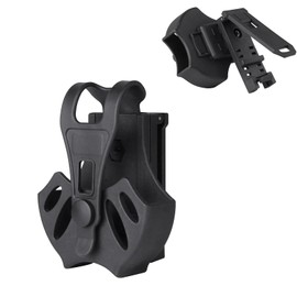 Handcuff Holder, Wear-resistant Handcuff Case with Quick Release, Moulded Handcuffs, Police Cuff Case with 360 Degree Rotating Belt Clip, Compatible with Molle System