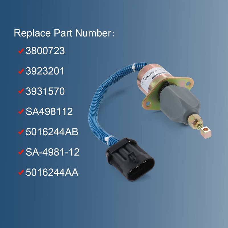 JDMSPEED New Fuel Shut Off Solenoid 3931570 5016244AA Replacement For
