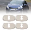 4PCS Door Lock Striker Cover Stainless Steel Strong Protection Replacement