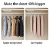 Garment Bag ¨C Large Hanging Dress Bag with Self-Compression Zipper,