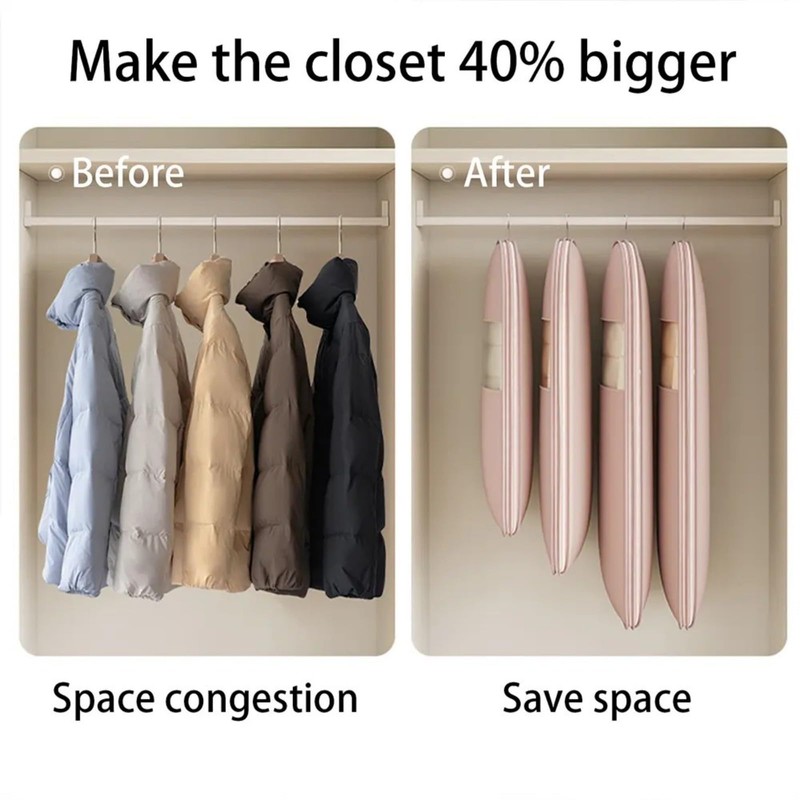 Garment Bag ¨C Large Hanging Dress Bag with Self-Compression Zipper,