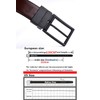 beltox fine Men's Dress Belt Leather Reversible 1.25" Wide Rotated