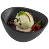 APS 85092 Melamine Bowl Nero Serving Bowl for Quadruple Foods,