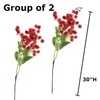 Factory Direct Craft Group of 2 Red Artificial Thistle Sprays