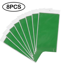 YANGTE 8 Pack Disposable Tablecloth Plastic Rectangle Table Covers 54 in x 108 in for Tables Indoor or Outdoor Parties Birthdays Weddings Picnic Christmas (Green)