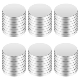 Wisebom Strong Round Magnets 10 x 2 mm Neodymium Magnets, 50 Pieces Small Ultra Strong Rare Earth Magnets Flat Magnets, Cylinder Fridge Magnets for Magnetic Board Presentation Office School