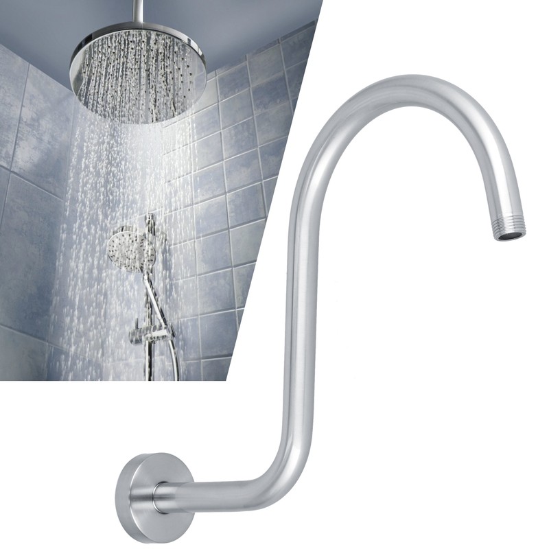 Shower Arm S Shape Gooseneck Stainless Steel Shower Head Extension