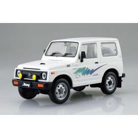 Aoshima Bunka Kyozai (AOSHIMA) 1/32 Raku Plastic Snap Kit No. 18-SW Suzuki JA11 Jimney Superior White Color Coded Plastic Model (Automotive)