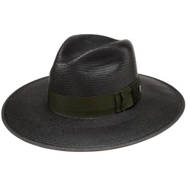 Stetson Tri-City Black Fashion Straw Hat Black M