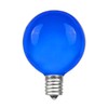 Novelty Lights 25 Pack G40 Blue Outdoor Globe Bulbs, Light