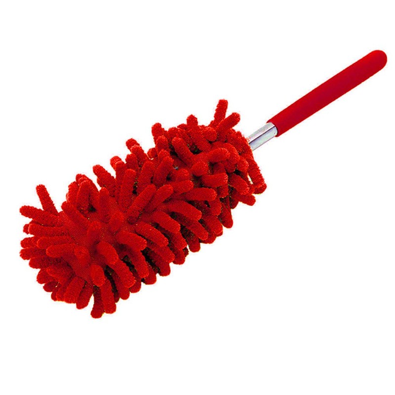 T&F Telescopic Duster, Extendable Telescopic Handle, Wedge Duster, Microfibre, Scratch-Free