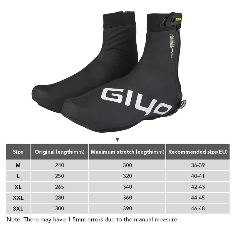 Kavolet Waterproof, Reflective Cycling Shoe Covers, Windproof, Reusable Thermal Bicycle