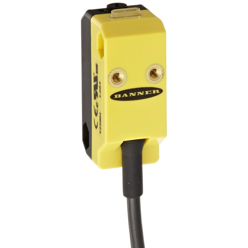 Banner QS18VN6AF100 World Bean Adjustable Field Sensor, Visible Red LED,