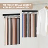HOMEBROS Belt Hanger Wall Mount, Wooden Closet Belt Organizer with