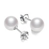 Jewellery Willy Shell Pearl Beads Stud Earrings – White shell