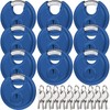 Shimeyao 10 Pcs Keyed Alike Padlocks Stainless Steel Pad Locks