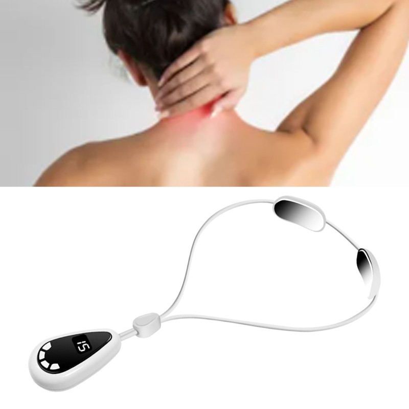 Smart Hanging Cervical Spine Massager Mini Portable Hot Compress Microcurrent