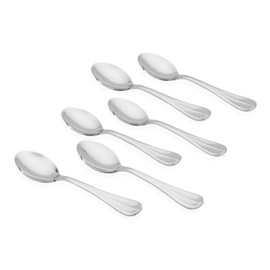 Kishco Fiesta Stainless Steel Tea Spoon Set - Pack of 6