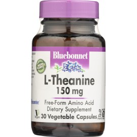 BLUE BONNET Bluebonnet Nutrition L-Theanine 200 MG, 30 CT