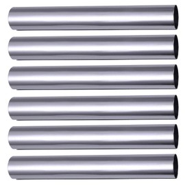 rukauf Foam Roll Moulds Set of 6 Stainless Steel (12.4 cm x 2 cm) Traditional Baking Mould