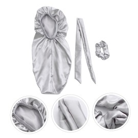 FRCOLOR Satin Bonnet Sleep Cap Silk Bonnet for Night Sleep for Women Comfortable Elastic Band