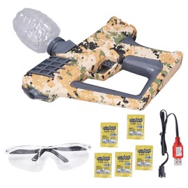 Electric Water Beads Shooting Toy Plastic Water Ball Shooting Games Recreational Activity for Children Over 14 Years Old Camouflage 3