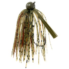 Reaction Tackle Tungsten Football Jig for Bass Fishing - 1 oz Dark Pumpkin/Brown