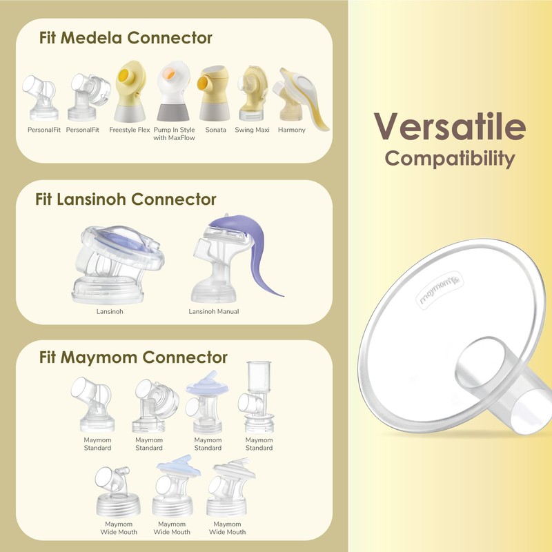 Maymom MyFit Crater Series 12mm Two-Piece Design Small Breastshield Compatible