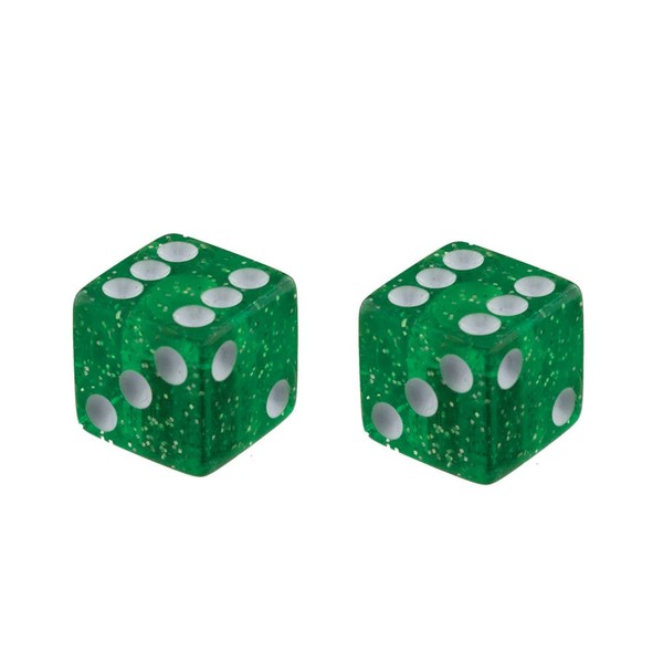 Fenix Dice Schrader Valve Caps, Various Colors (Glitter Green)