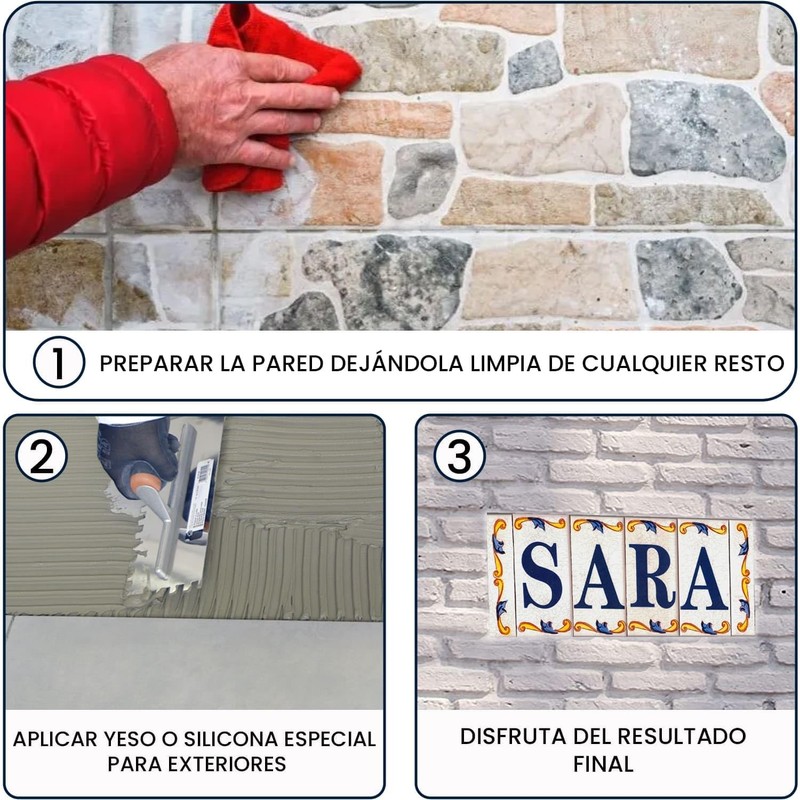 TORO DEL Oro House Numbers and Letters Tile Ceramic Calca