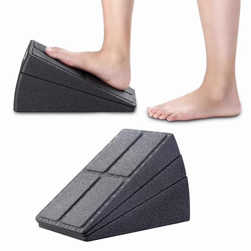 MuscleForge® Squat Wedge Block - Calf Stretcher for Stretching, Agility