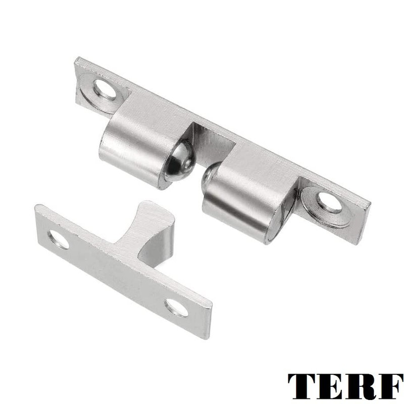 TERF® Heavy Duty Polished Chrome Double Ball Catch 42mm Tension