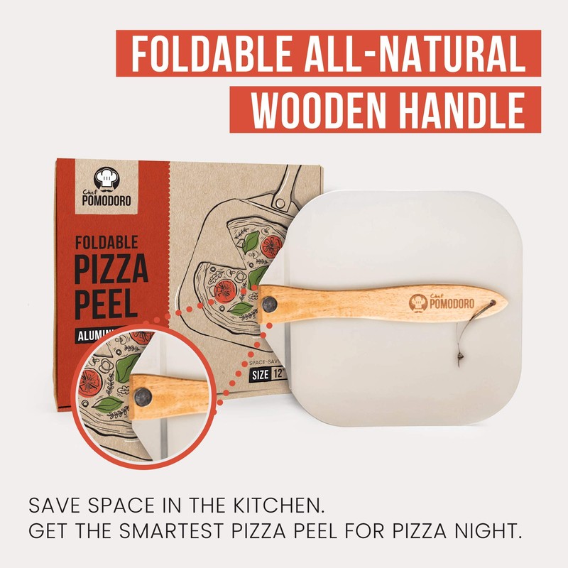 Chef Pomodoro Pizza Peel 12 Inch x 14 Inch (30