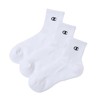 Champion(チャンピオン) Foot Cover Socks, 3-Pack Antibacterial and Odor-Resistant with One-Point