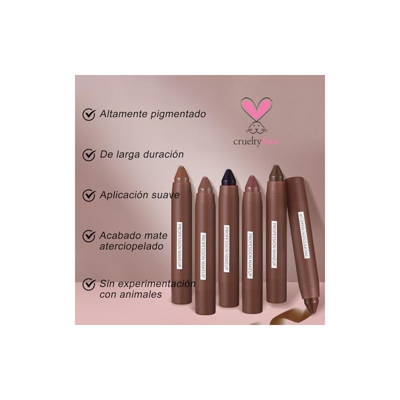 Erinde Lápiz de Labios Mate Velvet, Lápiz Labial Cremoso de