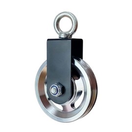 Gueiddi Aluminum GYM Pulley Wheel, Universal Aluminum Alloy Bearing Pulley Wheel for Cable Machine Gym Equipment Part Garage Door (Red 88-90mm)