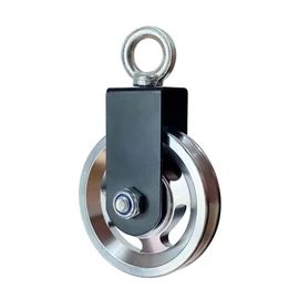 Gueiddi Aluminum GYM Pulley Wheel, Universal Aluminum Alloy Bearing Pulley Wheel for Cable Machine Gym Equipment Part Garage Door (Red 88-90mm)