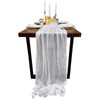 EH Linen Cheesecloth Gauze Table Runner,Wedding Decor Arch Draping,Gauze Event