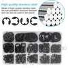 1000 Pieces E-clip Snap Rings Set, E Clip Circlips Assortment