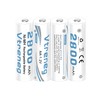 Vtreneg 8 Pack AA Batteries,1.2 Volt Rechargeable NiMH Battery, 2800mAh