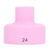2Pcs TIG Welding Cup 24# Ceramic Nozzle 2.4mm Center Hole