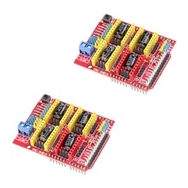 KKHMF 2pcs V3 Engraving Shield 3D Printer Expansion Board A4988 Driver Board Compatible with Arduino