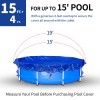 Raindeway 19Ft Pool Cover for(15Ft) Above Ground Pool, Heavy Duty