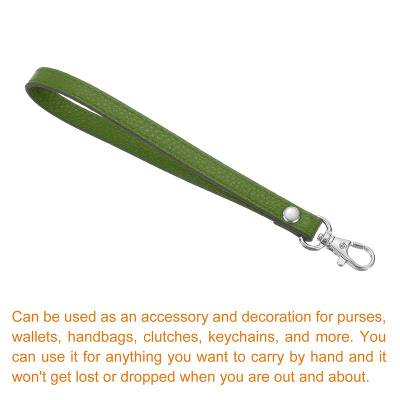 sourcing map Leather Wristlet Strap, 190mm/7.48" Hand Wrist Lanyard Leather