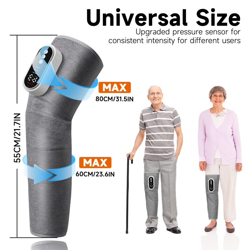Leg Massager with Air Compression, Electric Leg Massager with 3