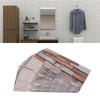 12pcs Tile Wall Sticker Thickened PVC Self Adhesive Waterproof Retro