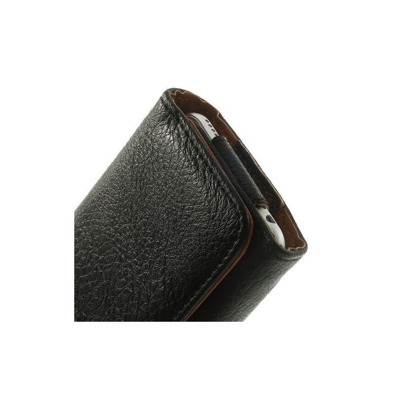 DFV mobile - Case Belt Clip Synthetic Leather horizontal Premium